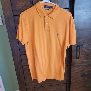 Polo by Ralph Lauren Men's Orange Polo Shirt